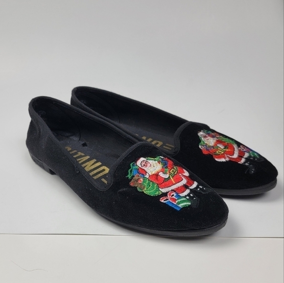 Vintage Gitano Christmas Santa Flats Loafers 7.5 - Picture 10 of 11